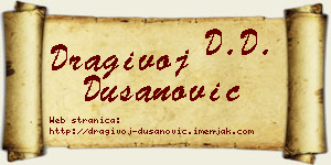 Dragivoj Dušanović vizit kartica